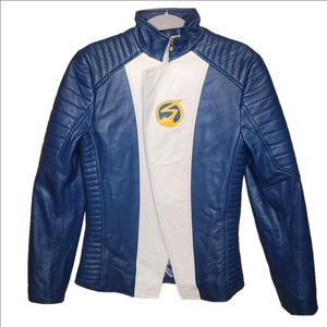 THE FLASH FAUX LEATHER SPEEDSTER JACKET QUILTED ACCENTS SIZE SMALL